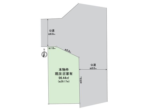 伏見区醍醐下山口町【解体更地渡し】 区画図