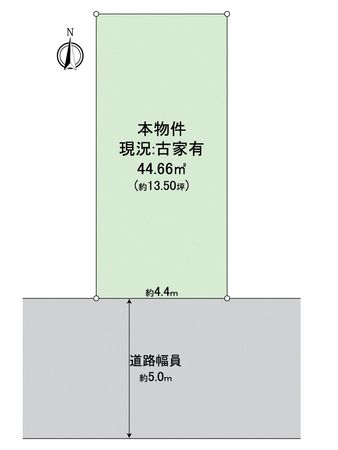 宇治市大久保町旦椋 古家付土地 区画図