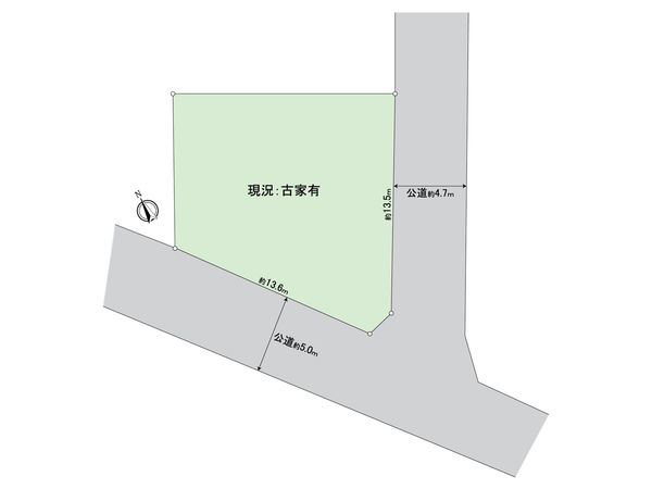 城陽市平川野原【解体更地渡し】 区画図 区画図