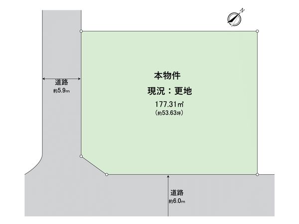 宇治市南陵町 建築条件付土地 区画図 宇治市南陵町 建築条件付土地 区画図