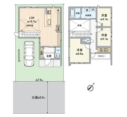宇治市広野町宮谷 新築一戸建 間取図(平面図) 間取図(平面図)