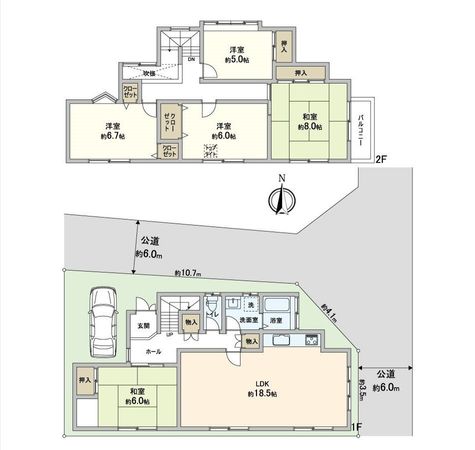 伏見区久我本町 中古一戸建 間取図(平面図) 伏見区久我本町 中古一戸建 間取図(平面図)