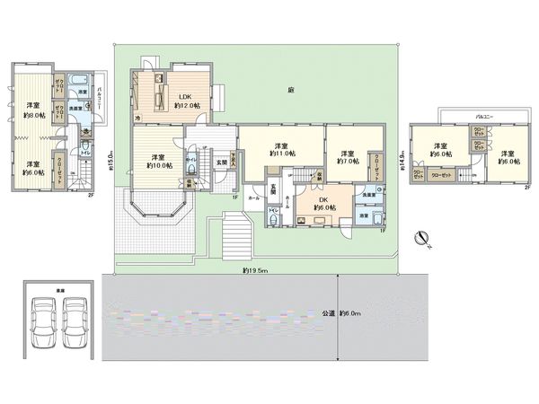 宇治市広野町尖山 中古一戸建 間取図(平面図) 宇治市広野町尖山 中古一戸建 間取図(平面図)