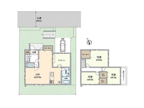 宇治市広野町尖山 中古一戸建 間取図(平面図) 宇治市広野町尖山 中古一戸建 間取図(平面図)