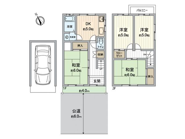 伏見区久我本町 中古一戸建 間取図(平面図)
