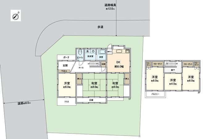 宇治市南陵町三丁目 中古一戸建 間取図(平面図) 宇治市南陵町三丁目 中古一戸建 間取図(平面図)