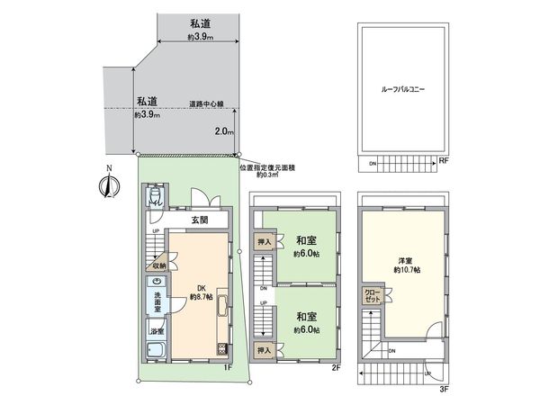 宇治市五ケ庄新開 中古一戸建 間取図(平面図)
