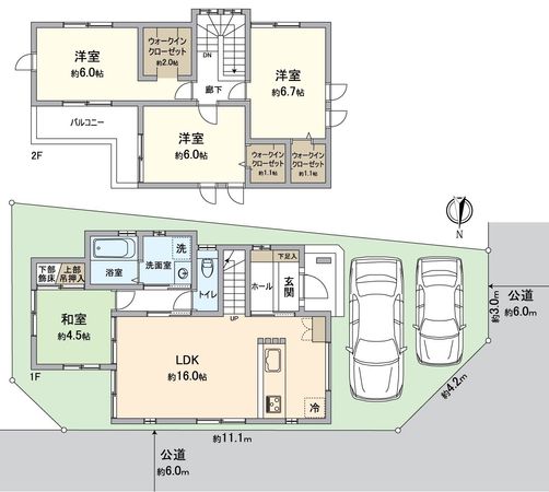 伏見区深草東伊達町【中古戸建】 間取図(平面図) 伏見区深草東伊達町【中古戸建】 間取図(平面図)