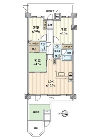 パデシオン伏見藤森グランドプレミアム 間取図(平面図)