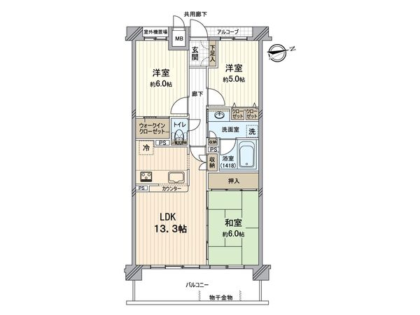エスリード醍醐 間取図(平面図) エスリード醍醐 間取図(平面図)