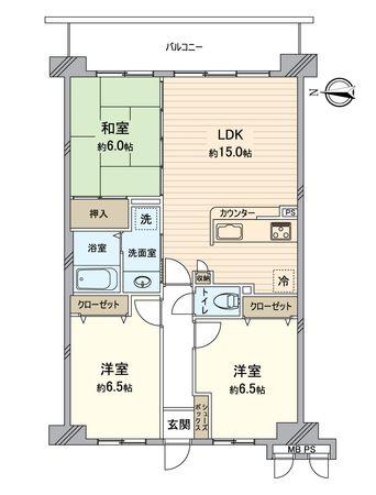 ライオンズマンション伏見 間取図(平面図) ライオンズマンション伏見 間取図(平面図)