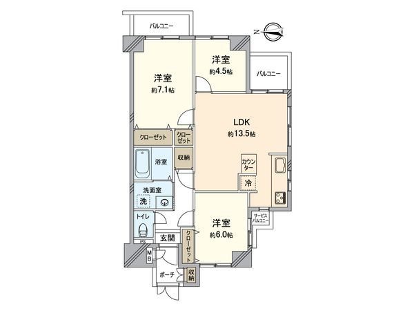 シンフォニー桃山 間取図(平面図) シンフォニー桃山 間取図(平面図)