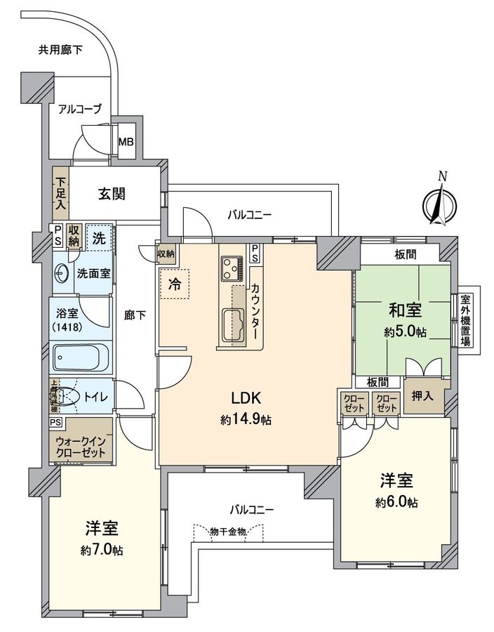 グランスイート醍醐駅前 間取図(平面図) 間取図(平面図)