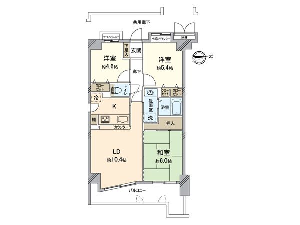 ルネ宇治南陵町南 間取図(平面図) ルネ宇治南陵町南 間取図(平面図)