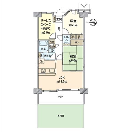 レックス伏見東 間取図(平面図) レックス伏見東 間取図(平面図)