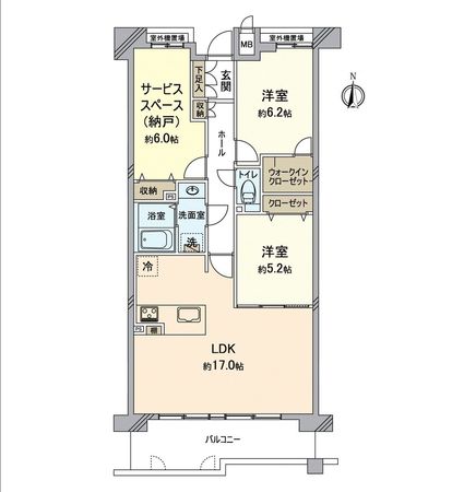 パデシオン桃山南 間取図(平面図)