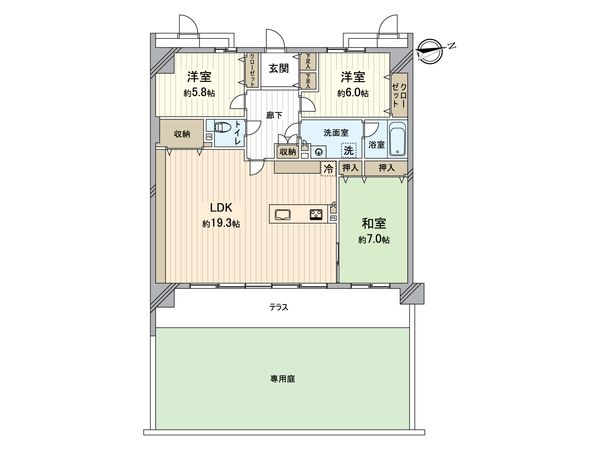 パデシオン宇治伊勢田 Ⅰ番館 間取図(平面図) 間取図(平面図)