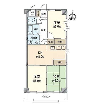 リバーサイド21 間取図(平面図) リバーサイド21 間取図(平面図)