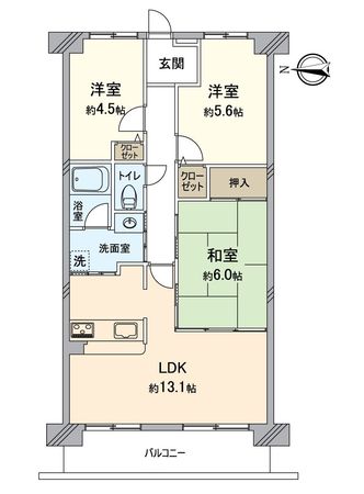 ディオ・フェルティ丹波橋右芳館 間取図(平面図)