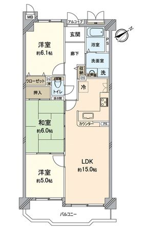 ユニライフ宇治琵琶Ⅱ 間取図(平面図) ユニライフ宇治琵琶Ⅱ 間取図(平面図)