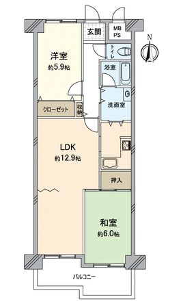 ルネ墨染 間取図(平面図) ルネ墨染 間取図(平面図)