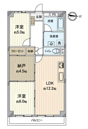 伏見日光ハイツ2号棟 間取図(平面図) 伏見日光ハイツ2号棟 間取図(平面図)