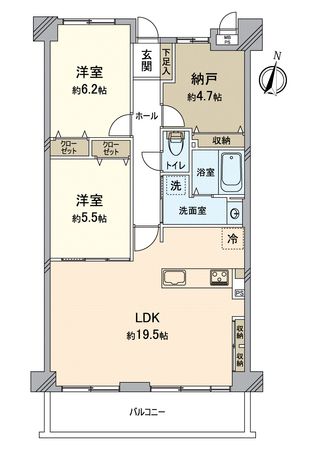 ライオンズマンション桃山南口 間取図(平面図) ライオンズマンション桃山南口 間取図(平面図)