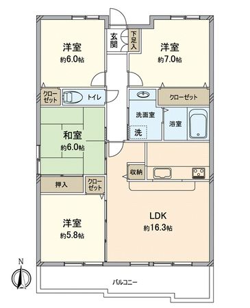 パデシオン桃山南 間取図(平面図) パデシオン桃山南 間取図(平面図)