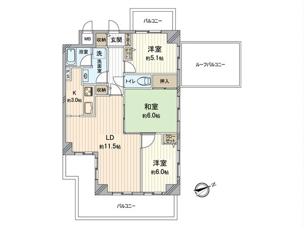 コスモ桃山南口 間取図(平面図)