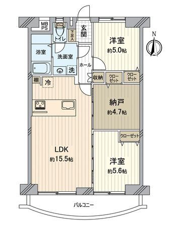 深草西浦住宅 間取図(平面図) 深草西浦住宅 間取図(平面図)