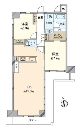 ルネ墨染2番館 間取図(平面図) 間取図(平面図)