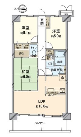 レックス伏見東 間取図(平面図)