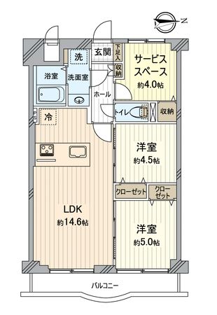 サンパレス鴨川 間取図(平面図) 間取図(平面図)