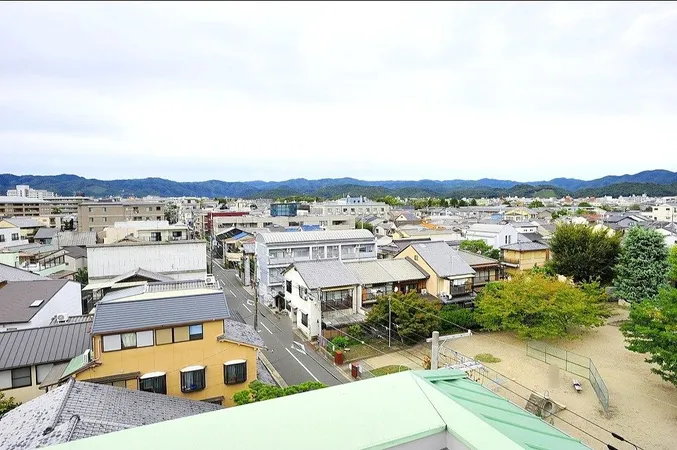 屋上からの眺望（舟形・妙法）