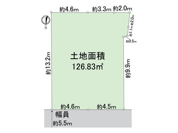 福島区福島8丁目土地 区画図