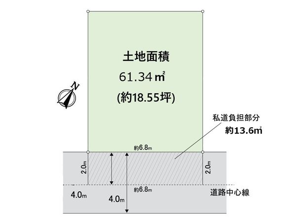 西淀川区柏里1丁目 【建築条件付き土地】 区画図 区画図