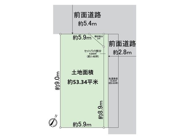 西淀川区姫里1丁目土地 区画図