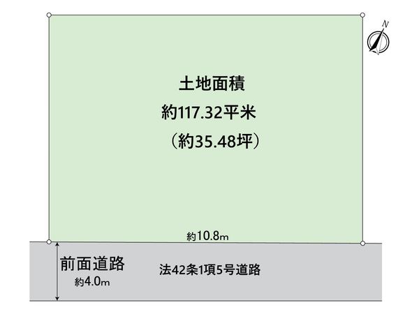 西淀川区姫島6丁目土地 区画図 西淀川区姫島6丁目土地 区画図