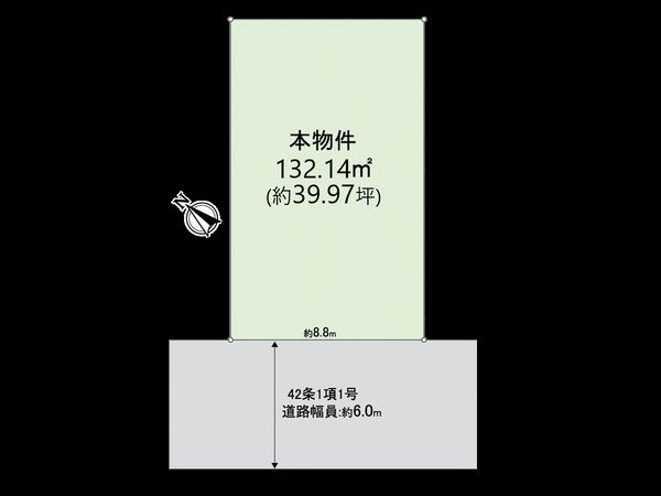 柏里一丁目 土地 区画図 柏里一丁目 土地 区画図