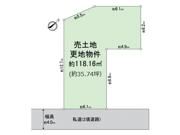 大阪市西淀川区中島１丁目 地形図