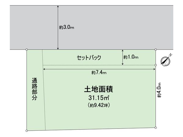 西淀川区佃2丁目 土地 区画図