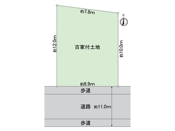 福島区吉野4丁目土地 区画図 福島区吉野4丁目土地 区画図