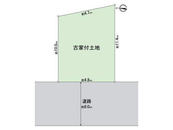 北区大淀中4丁目 土地 区画図 北区大淀中4丁目 土地 区画図
