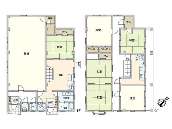 西淀川区中島1丁目 戸建 間取図(平面図)