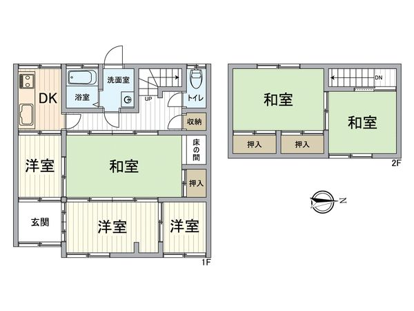 西淀川区野里1丁目戸建 間取図(平面図)