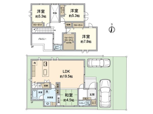 西淀川区中島1丁目戸建 間取図(平面図) 西淀川区中島1丁目戸建 間取図(平面図)