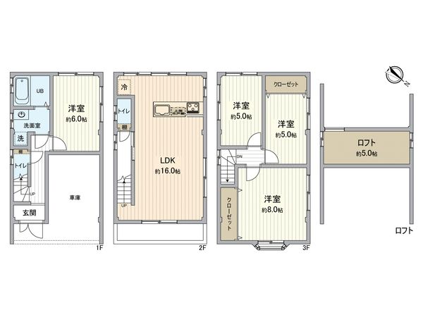 此花区春日出中2丁目 戸建 間取図(平面図) 此花区春日出中2丁目 戸建 間取図(平面図)