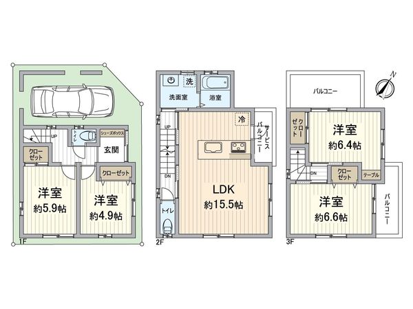 西淀川区大和田3丁目戸建 間取図(平面図) 西淀川区大和田3丁目戸建 間取図(平面図)