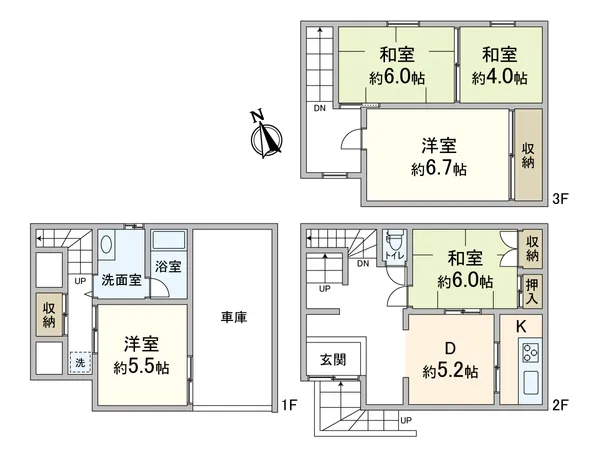 2階和室はリビングとしても利用可能です