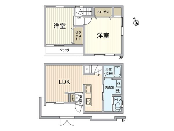 西淀川区佃2丁目 戸建 間取図(平面図) 西淀川区佃2丁目 戸建 間取図(平面図)